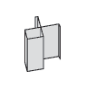 linea aluminium external slimline box corner