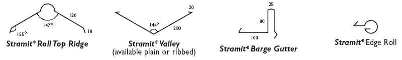 roll top ridge valley barge gutter edge roll