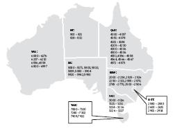 ibs.com.au :: velux delivery zone map